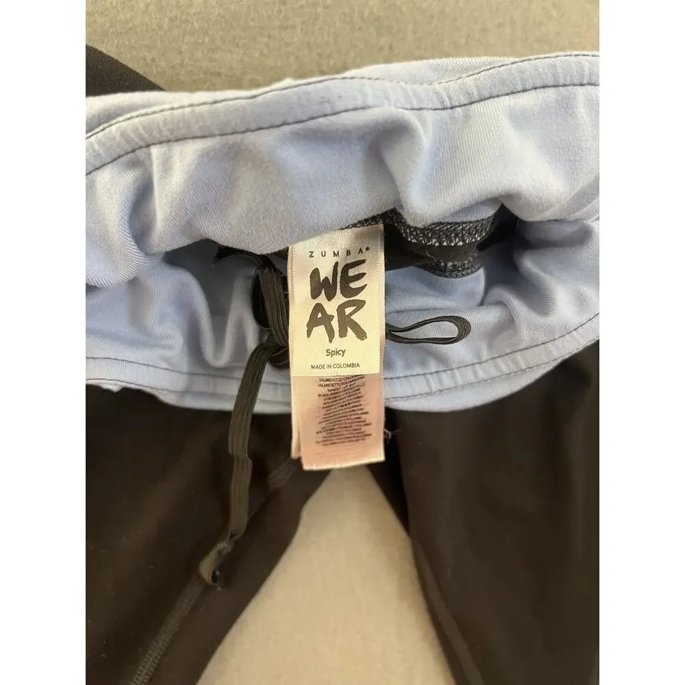 Pink Soda Sport Set: Gray Sleeveless Top & Leggings, Size Small Activewear